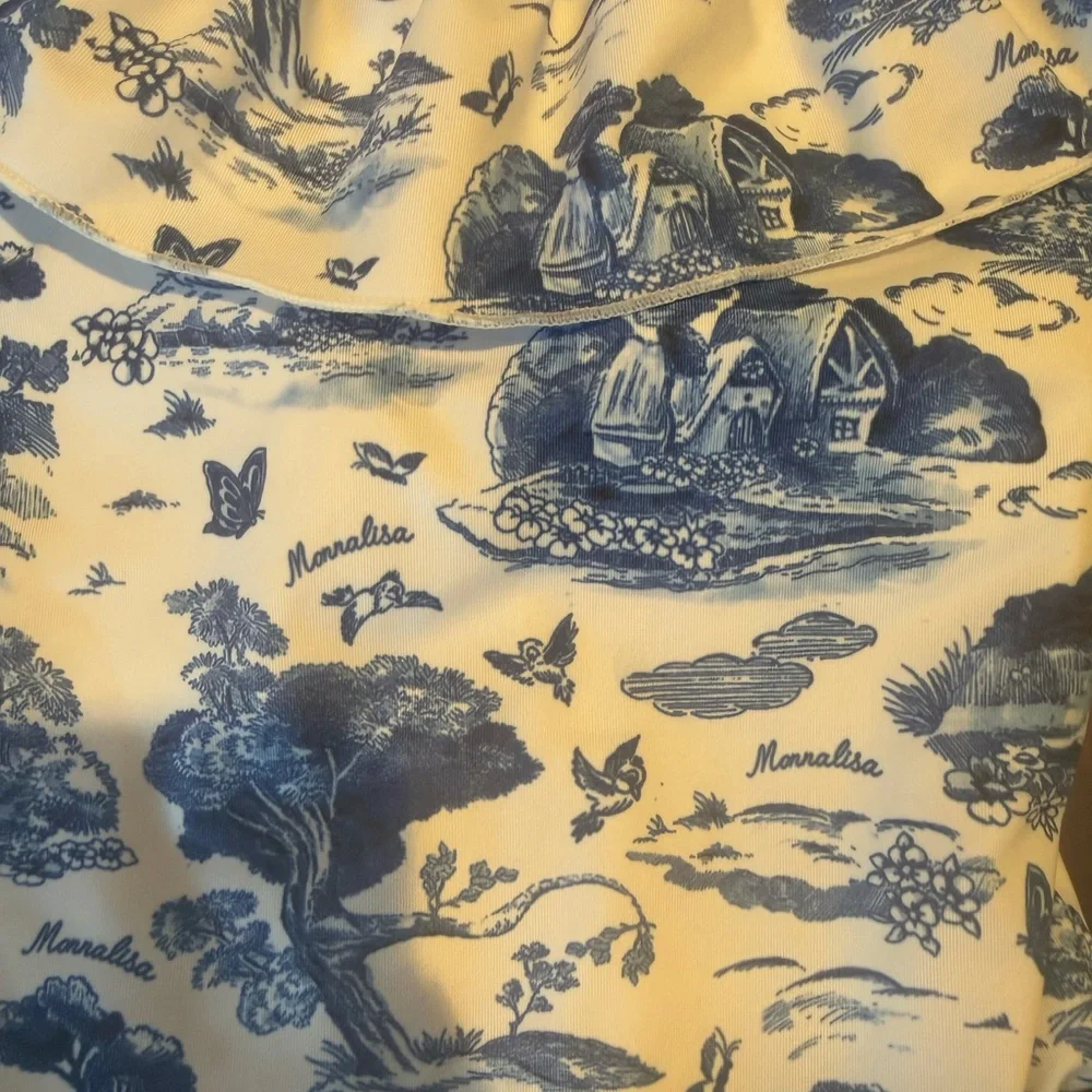 MONNALISA Toile Ruffle Designer Swimwear - Picture 5 of 5
